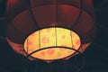 Close up of a hanging lamp decoration Royalty Free Stock Photo