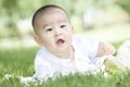 Close-up of a happy baby