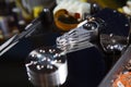 Close up of hard disk with abstract reflection Royalty Free Stock Photo