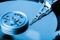 Close up of hard disk with clean surface Royalty Free Stock Photo
