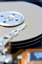 Close-Up of Harddrive/Harddisc Royalty Free Stock Photo