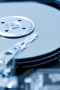 Close-Up of Harddrive/Harddisc Royalty Free Stock Photo