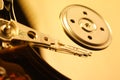 Close-Up of Harddrive/Harddisc Royalty Free Stock Photo