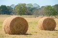 Close up of hay bales