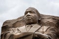 Close up of head of Martin Luther King Jr statue  in The Martin Luther King Memorial in Washington DC, USA Royalty Free Stock Photo