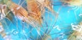 Close up head of shrimp on the water tank at street food market Royalty Free Stock Photo