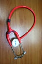 Close up headphones are medical devices For the examination of the disease That the doctor needs to use
