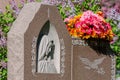 Close-up of a headstone