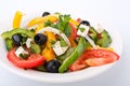 Close up healthy greek salad