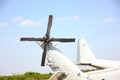 close up helicopter tail rotor blade