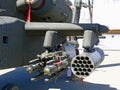Close up of helicopter weaponry Royalty Free Stock Photo