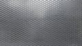 Close-up of hexagonal metal mesh texture with gradient lighting Royalty Free Stock Photo