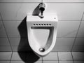 Modern Urinal in Public Restroom Royalty Free Stock Photo