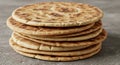 Stack of Freshly Baked Pita Bread Royalty Free Stock Photo