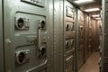 close-up of high security prison cell door locks