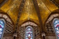 Ornate gilded restored interior of Fitzrovia Chapel at Pearson Square in London W1, UK. Royalty Free Stock Photo