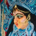 Close up of Hindu Goddess Durga idol Royalty Free Stock Photo