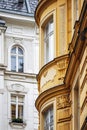 Close-up of historic facades in central Vienna Royalty Free Stock Photo
