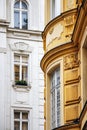 Close-up of historic facades in central Vienna Royalty Free Stock Photo