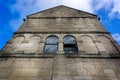 Close up of historic Saxon St Laurence Church in Bradofed on Avon, Wiltshire, UK