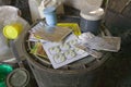 A close up of HIV/AIDS medication at the Pepo La Tumaini Jangwani, HIV/AIDS Community Rehabilitation Program, Orphanage & Clinic.