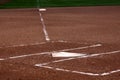 Close-up of Home Plate Royalty Free Stock Photo