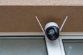 Close-up home security camera 360 on background. CCTV security camera Royalty Free Stock Photo