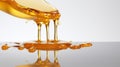 Close-up of Honey Dripping - Minimalistic and Clean Image AI Generated