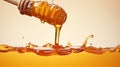 Close-up of Honey Dripping - Minimalistic and Clean Image AI Generated