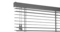 Close-up of Horizontal Blinds with Pull Cords Royalty Free Stock Photo