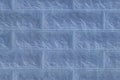 Close-up horizontal texture blue brick wall blocks abstract pattern background structure Royalty Free Stock Photo