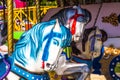Close Up Of Horses On Merry Go Round Carousel Royalty Free Stock Photo