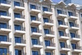 The windows array of a hotel Royalty Free Stock Photo