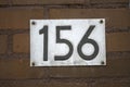 Close Up House Number 156 At Amsterdam The Netherlands 6-3-2024