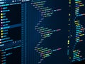 HTML5 main menu in code editor for website development, implementing SEO concepts for better SERP