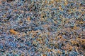 Close-up of a huge pile of iron filings in a wagon on the way to a steel mill, as texture, pattern or background