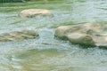 Huge rocks in the river,natural background Royalty Free Stock Photo
