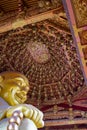 Close-up of a huge statue of Maitreya Buddha Royalty Free Stock Photo