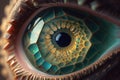 Close up of human eye with iris Royalty Free Stock Photo