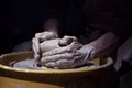 Hands of a potter