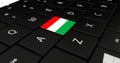 Close up of Hungary button. Royalty Free Stock Photo