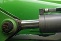 Close up of hydraulic cylinder