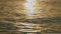 Close up. Hydrodynamic Instabilities. Beautiful Sunset Color Water And Calmness Of Surface. Royalty Free Stock Photo