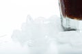 Close up of ice and coke Royalty Free Stock Photo
