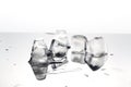 Close-up ice cubes,melt Royalty Free Stock Photo