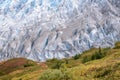 Close up of ice of Exit Glacier, Harding Icefield, Kenai Fjords National Park, Seward, Alaska, United States Royalty Free Stock Photo