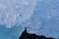 Close up Ice shape on glacier Royalty Free Stock Photo