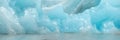 Close up of an iceberg in Fjallsarlon glacier lagoon, panoramic nature abstract Iceland