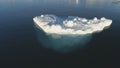 Close-up Iceberg Floating In Antarctic Ocean.