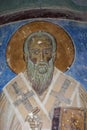 Close up of icons and artwork in the 12th century Church of the Antiphonitis near the village of Esentepe